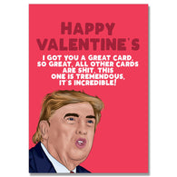 Tremendous Incredible Valentines Card
